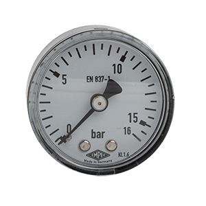 TJEP pressure gauge, 0-10 bar, 1/8", 50 mm